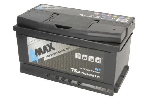 Akumuliatorius 4MAX BAT75/780R/EFB/4MAX 12V 75Ah 780A D+