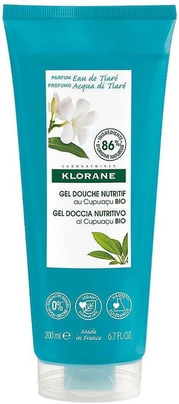 Klorane maitininantis Dušo želė żel pod prysznic Eau de Tiare 200ml