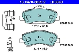 ATE 13.0470-3869.2 Brake pad set