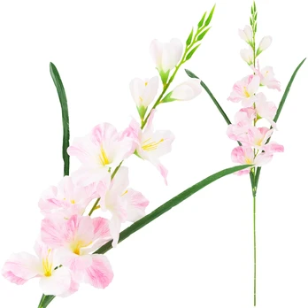 Dirbtinis dekoratyvinis kardelis, rožinis/baltas, 80 cm