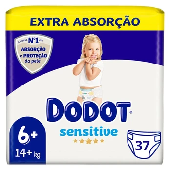 DODOT SENSITIVE size 6 diapers +13 kg 37 units