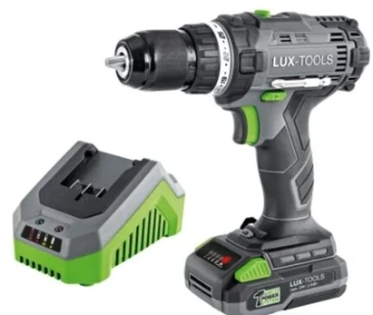 Luxtools Akumuliatorinis gręžtuvas-suktuvas 20v 2ah Lux-tools
