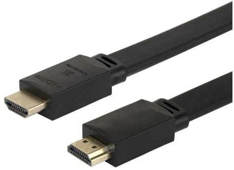 Deltaco HDMI 2.1 cable, 48G, 5M, juodas, Flat
