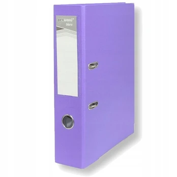Segregator A4 7,5cm Penword, violetinis, su metaliniais kampais