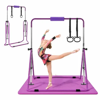 Vaikiškas gimnastikos skersinis su kilimėliu