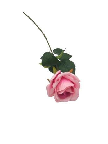 Dirbtinė gėlė, rožė Domoletti, rožinė, 51 cm