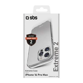Dėklas SBS Extreme Cover X2 for iPhone 16 Pro Max, transparent