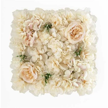 Dirbtinių gėlių sienelės plokštė 35cmx35cm WK02