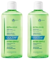 Plaukų priežiūros priemonių rinkinys Ducray Extra-Gentle, 800 ml kaina