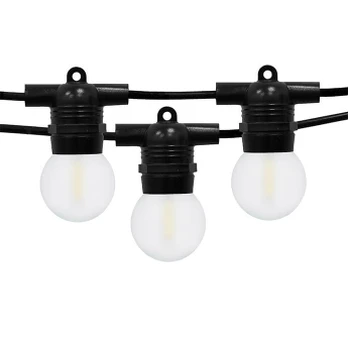 Led lemputės 10 m Glow juoda matinė