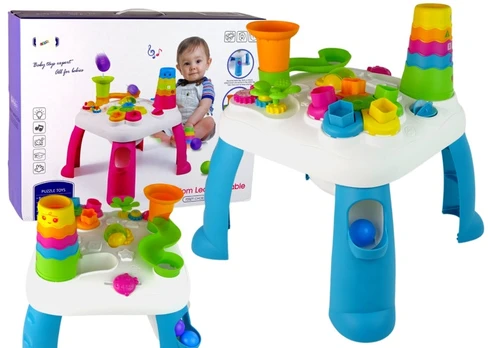 Interaktyvus žaislas, formelių rūšiuoklė Wisdom Learning Table, mėlyna
