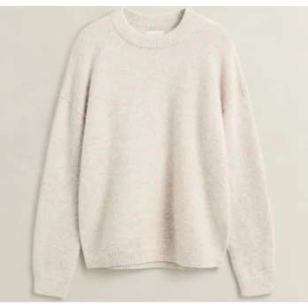 Megztinis moterims, Smėlio, Alpaca blend c-neck