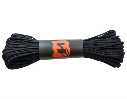 Badger Outdoor 550 30 m Black Paracord virvė