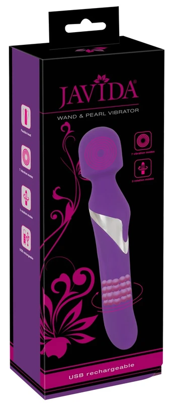 Javida Wand & Pearl Vibrator vibruojantis masažuoklis