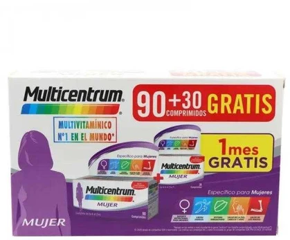 Multicentrum Women Pack 90 + 30 Tablets Set 2 Pieces