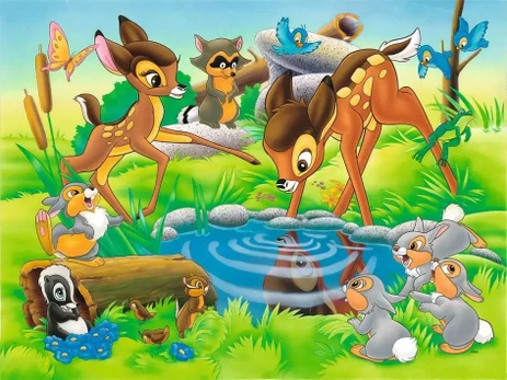 Ravensburger grindų dėlionė „Disney Bembis“, 24 det.