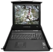 Adder View RackDrawer 19" Screen, Integrated 16 port Screen,