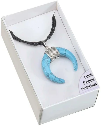 Turquoise Magnesite amuletas pakabukas