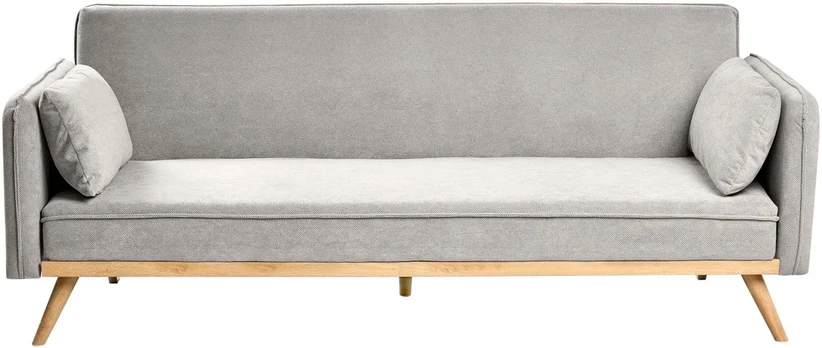 Beliani Išskleidžiama sofa ASAA pilka