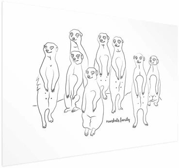 Artgeist Plakatas - Meerkat Family