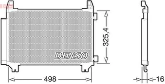 DENSO DCN50028 Kondensatorius, oro kondicionierius