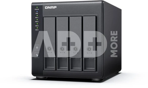 QNAP | 4-Bay | TR-004 | Up to 4 HDD/SSD Hot-Swap | Micro processor with hardware RAID