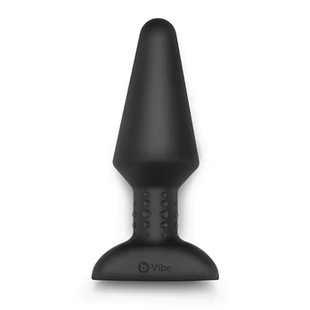 B-Vibe - Rimming Remote Control Plug xl Black Analinis kaištis