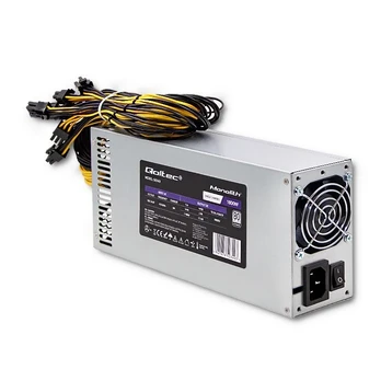 QOLTEC 50349 PCI-E 1800 W maitinimo šaltinis 80 Plus Platinum Game Miner