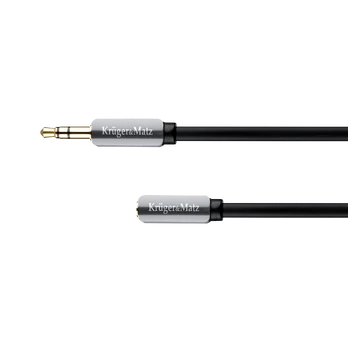Kruger & Matz AUX - AUX 3.5mm kabelis 1m Juodas