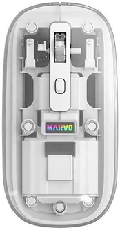 Bevielė pelė, Marvo PRISM B10 Baltas, balta, optinė, 1600DPI