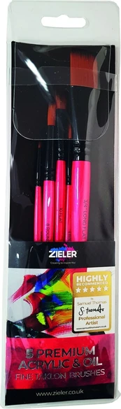 Zieler - Brushes - 5 PCS - Acrylic & Oil (609299268)