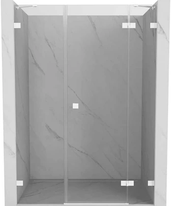 Dušo durys Mexen Lunar, dešininės, 155 cm, transparent/baltas