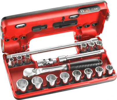 Facom SL.DBOX1PB 1/2 in. DBOX Pear-Head Ratchet Socket Set (21 pc.)