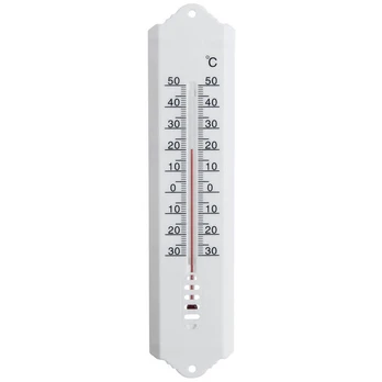 Lauko termometras, baltas 25 cm, Lauko termometras baltas 25 cm