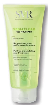 Valomasis veido gelis SVR Sebiaclear, 200 ml, moterims