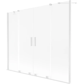 Vonios sienelė Mexen Velar Duo, 170 cm x 150 cm, white sp.