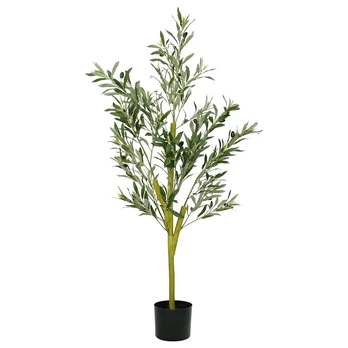 Dirbtinis alyvmedis, žalios spalvos, 120cm, 450 lapų