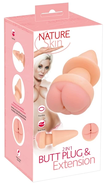 Nature Skin Butt Plug & Extens Analinis kaištis