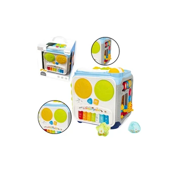 Lean Toys Multifunctional Educational Cube For Toddlers Lights Sounds