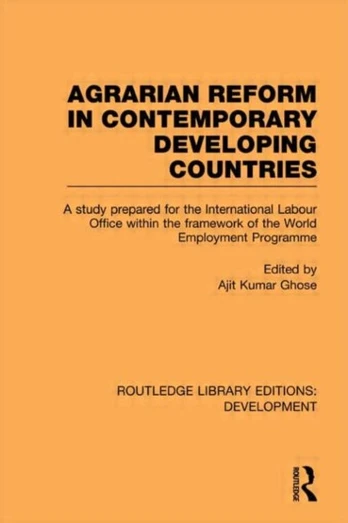 Agrarian Reform in Contemporary Developing Countries - Minkštas viršelis