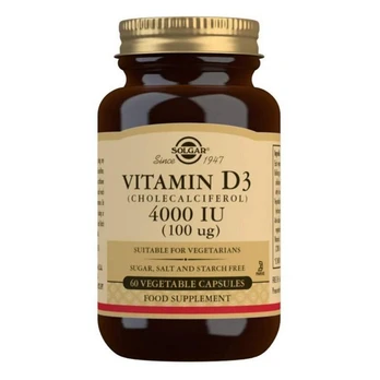 Solgar Vitamin D-3 4000 IU 60 Capsules