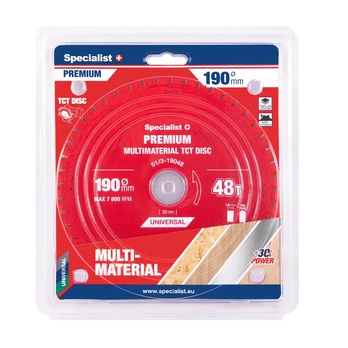 SPECIALIST+ pjovimo diskas Multimaterial 190x48Tx30mm