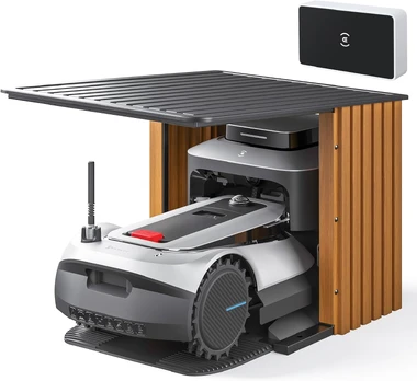 Belaidis vejos pjovimo robotas Ecovacs GOAT G1-2000 su garažu