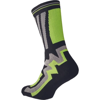 Kojinės vyrams Cerva Knoxfield Long, juoda/geltona, 41-42 dydis