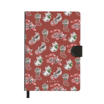 Merry Kitty - Notebook, A5 (14.8 x 21cm) / Lined