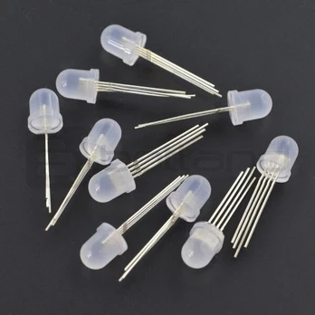 RGB LED WS2811 8mm adresavimas - 10 vnt