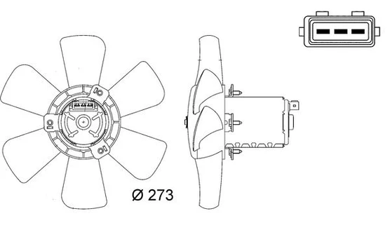 Ventiliatorius, radiatoriaus MAHLE CFF7000S