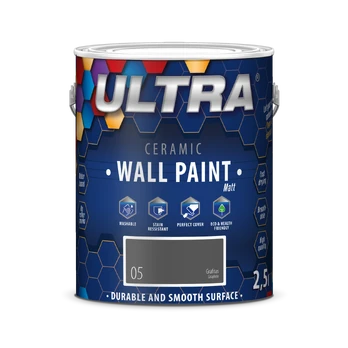 Interjero dažai ULTRA CERAMIC, 0,7 l, Grafitas sp. (5)