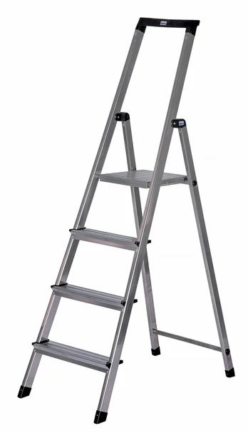SOLID Laisvai pastatomos kopėčios su 4 laipteliais KRAUSE