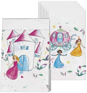 Šventiniai maišeliai "Princesės" 8 vnt